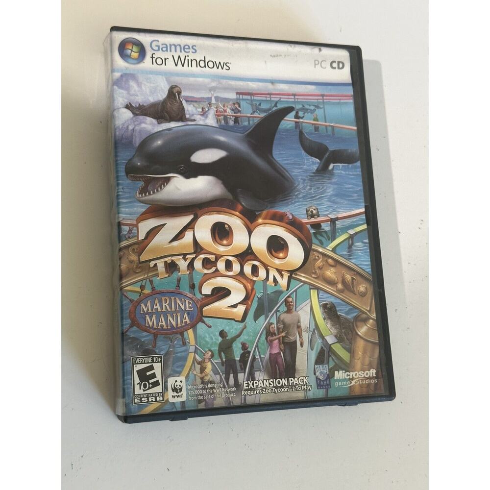 Zoo Tycoon 2: Marine Mania Expansion Pack PC CD Games for Windows (2006)
